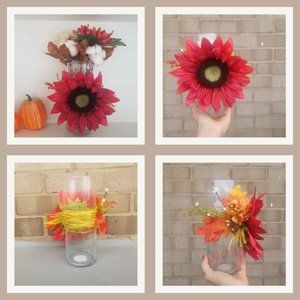 Naturecore Rustic Sunflower vase Handmade Vermontcore Countrycore farmcore